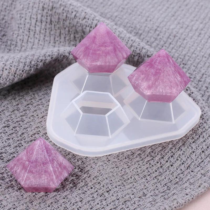 1Pcs Mini Diamond Shaped Silicone Mold DIY Handmade for Jewelry Accessories Mould White Cake Decor Mold Kitchen Supplies