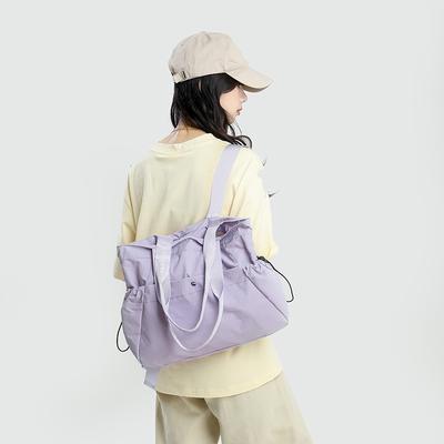 Korean Large-capacity Tote Bag 2025 Autumn New Waterproof Fitness Bag Commuting Fashion Handbag Light Travel