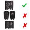 Twill-Weave Silicone Key Fob Cover For -up Cadillac CT5 CT6 XTS XT4 XT5 ATS