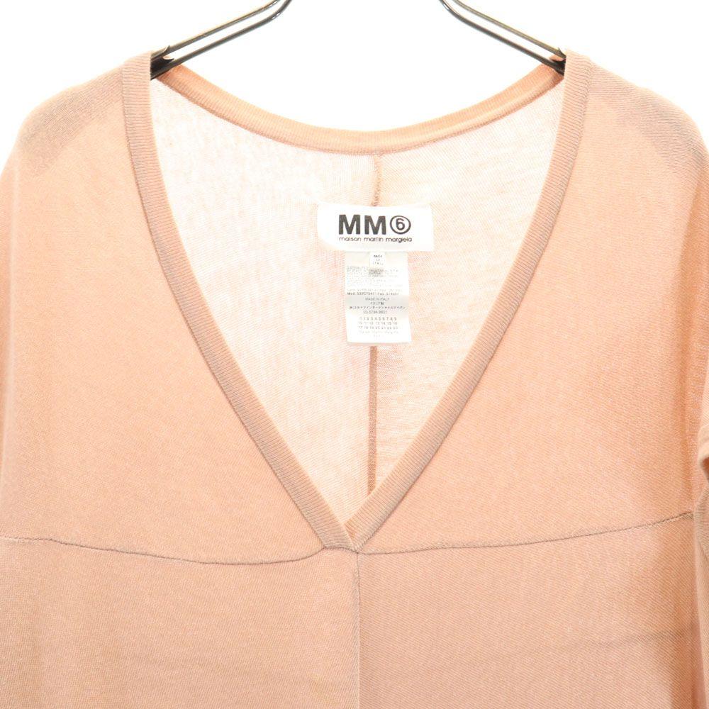 Maison Martin Margiela Made In Italy No Sleeve V-neck Cotton Knit One Piece Women Used