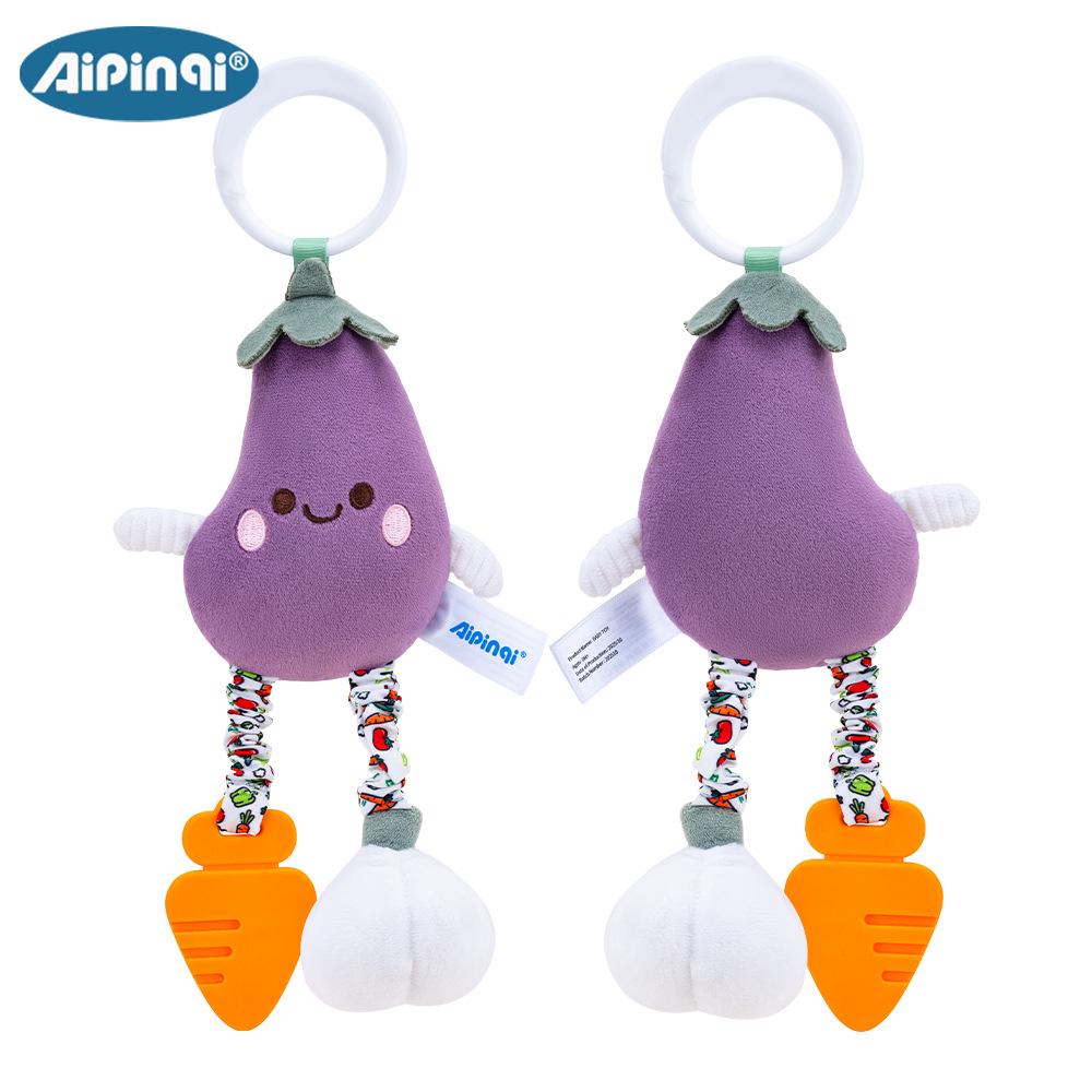 2026 Trendy Baby Crib Pendant & Stroller Fruit Plush Toy
