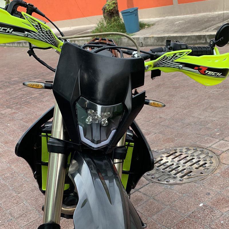 H22 LED Headlight Bulb with E-mark Lens, Daytime Running Light, High/Low Beam for KTM Enduro Motorcycle Modification.