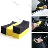 New 2-41Pcs Car Wheel Hub Cleaning Brush Corner Wiping Curved Surface PE Waxing Beauty Tire Sponge Cleaning Car Wash Tool