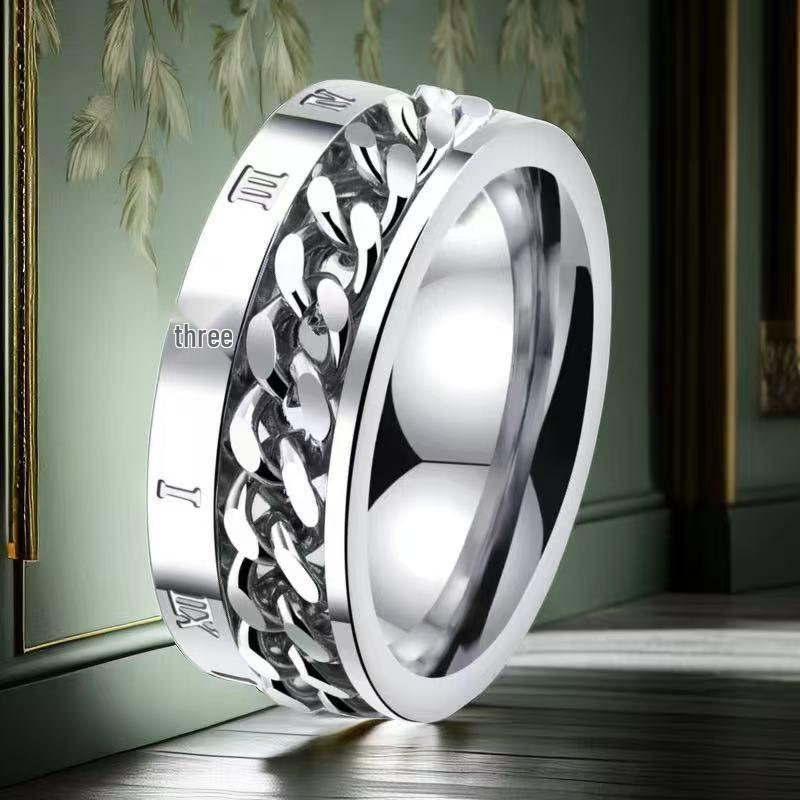 Herren Trendring aus Edelstahl - Langlebiges, nicht verblassendes Titanband