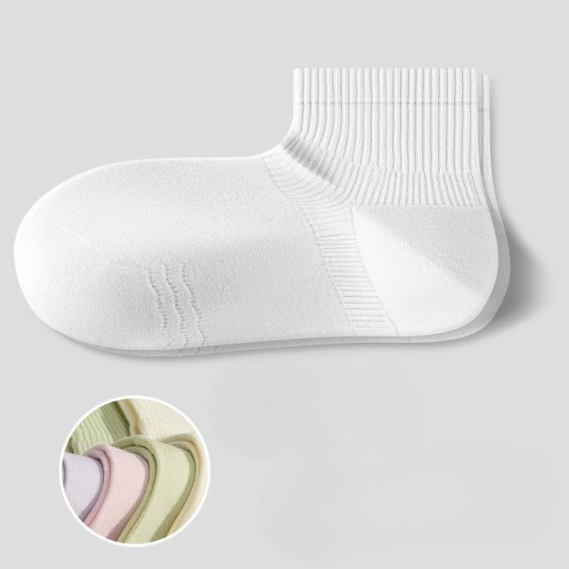 

Женские тонкие хлопковые носки-следки из сетки для весны и лета, дышащие, бесшовные, с прямым углом 1 pair белый