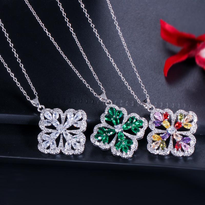 Micro-Set Zircon Earrings, Rings, Pendants, Three-Piece Small Set, Multi-Color Optional.