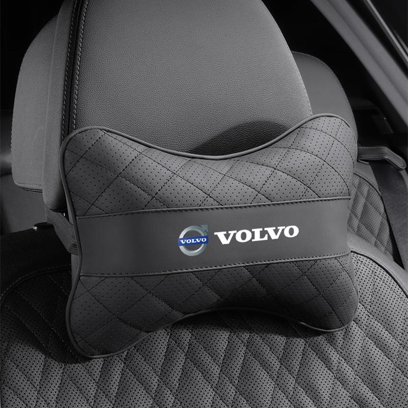 1Pcs Volvo Logo Headrest Car Seat Neck Pillow Accessories For Volvo ES90 EC40 EX40 EM90 XC90 V90 V60 XC60 V40 S80 S60 S90 C40 XC