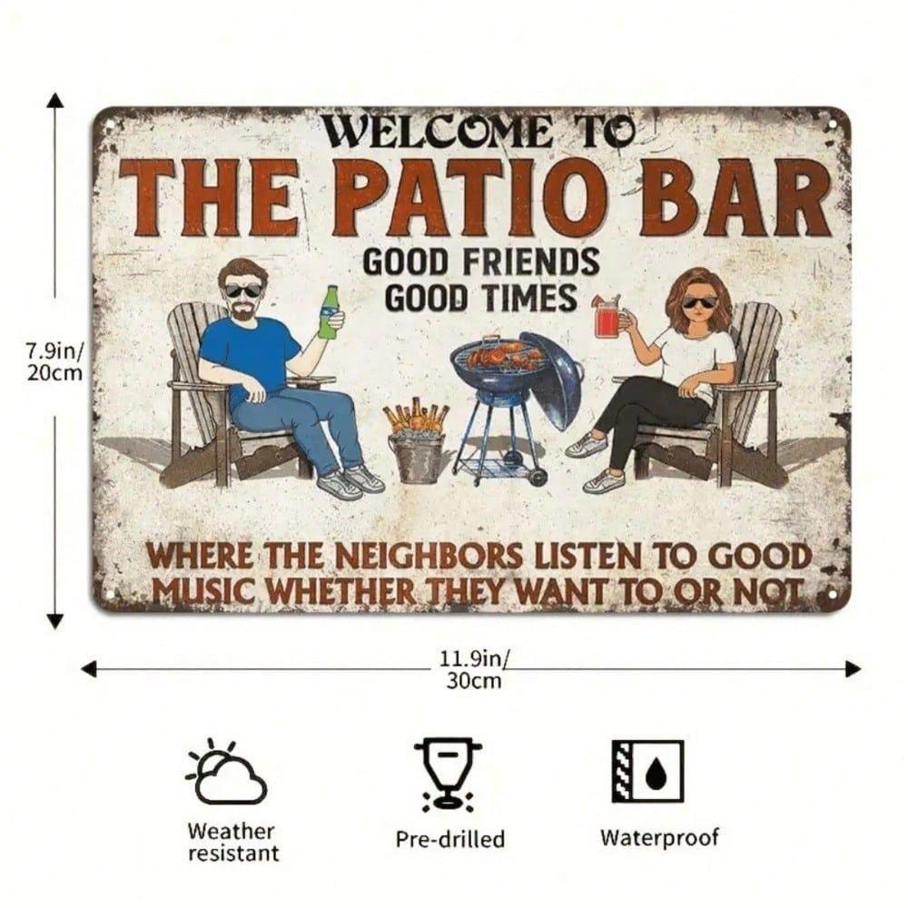 Vintage Friend Theme Metal Wall Sign Bar Home Decor Tin Poster