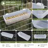 5pcs Automatic Hanging Bird Feeder Drinker Wall-mounted Pigeon Feed Trough  Aviary