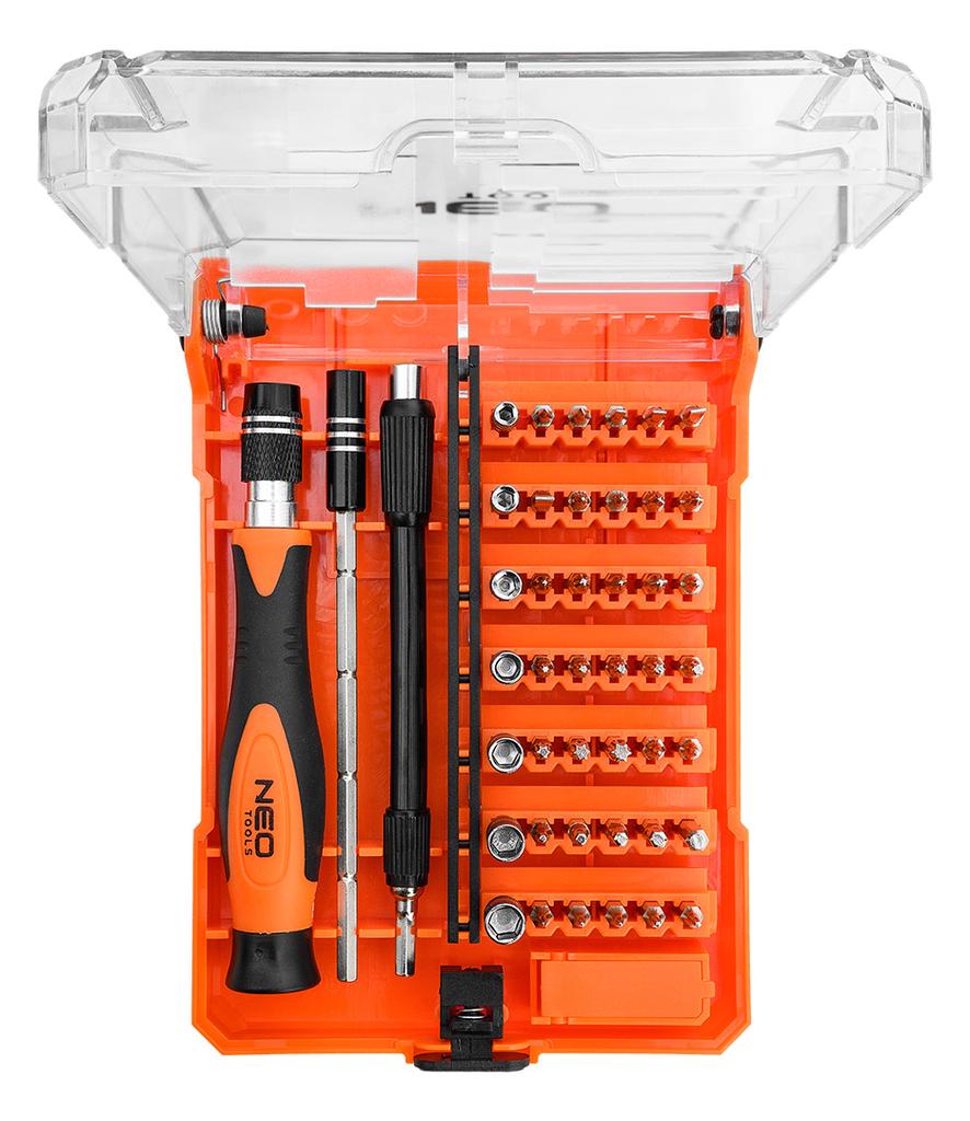 Precision screwdriver bits with handle 45 pcs.