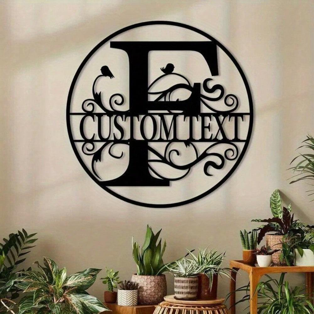 Custom Metal Letter Sign, Personalized Name Plate for Wall Decor, Birthday Gift, Housewarming, Wedding, Party Decoration