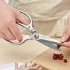 Multi-Functional Stainless Steel Kitchen Scissors: Bone Cutting & Baby Food Prep