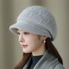 Winter mother hat women's plush thick knitted wool thermal hat in the elderly outdoor cycling cold cotton hat