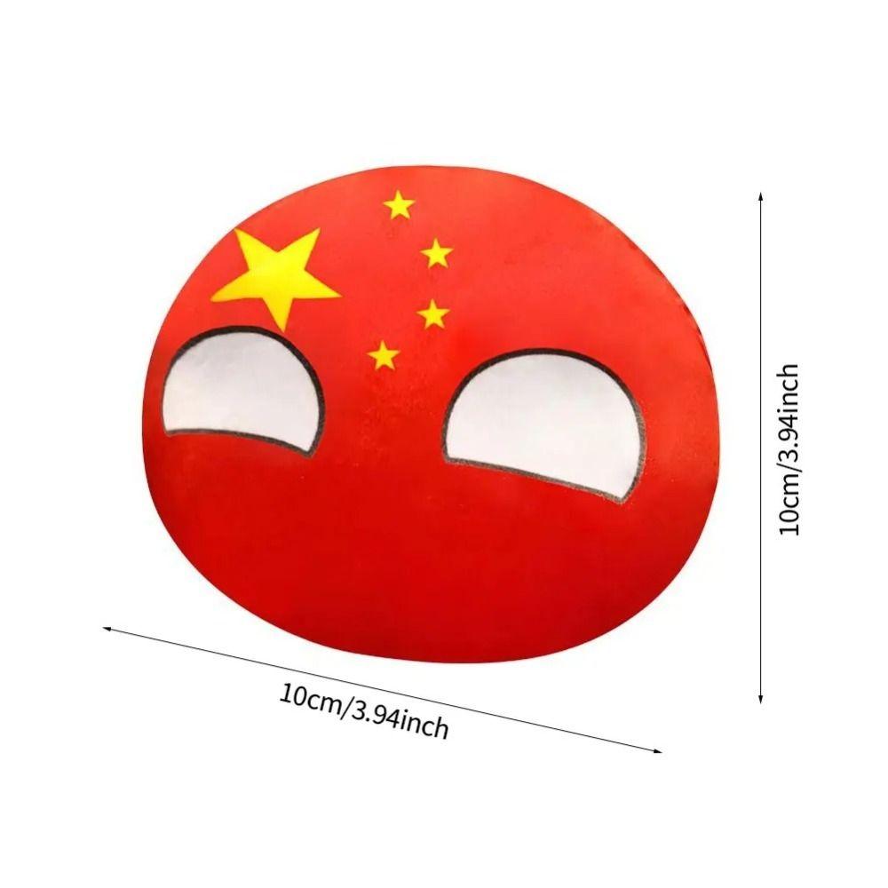 Decorazioni per Borsa Giocattolo Country Ball Portachiavi Peluche Polandball Portachiavi Ciondolo Peluche Country Ball