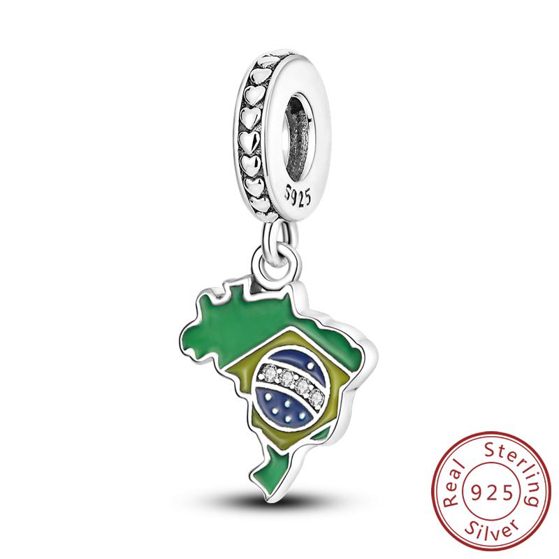 Original Charms Bead Copper Paris Tower Car Map Castle Travel Charms Fit Pendant Bracelets Women Diy Jewelry Making