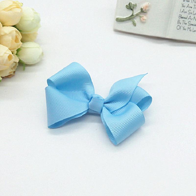

Childrens Handmade Hair Accessories Rose Pink Ribbon Butterfly Headband Toddlers Blue