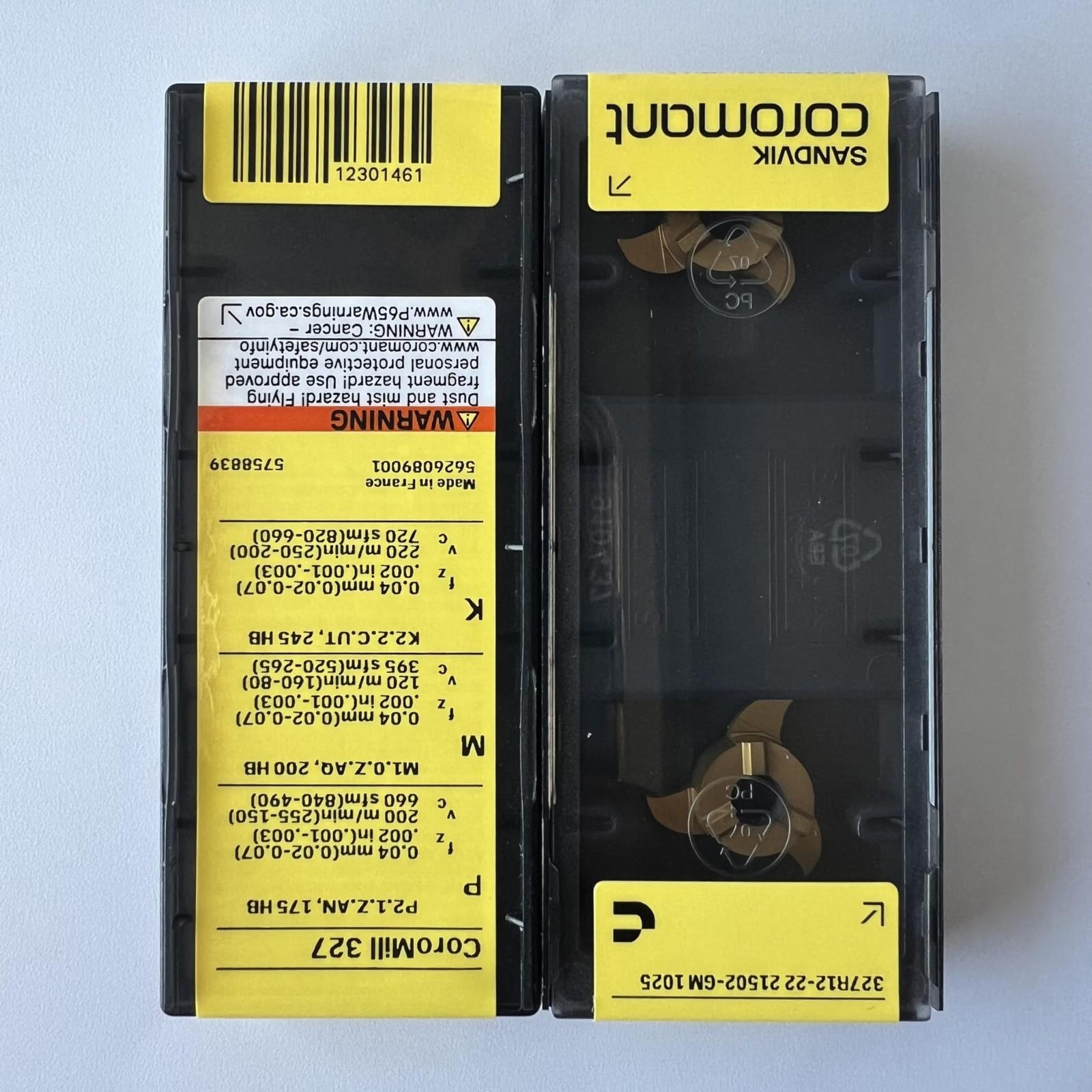 

Sandvik / 327R12-2221502-GM 1025 / Оригинальное шведское лезвие из твердого сплава 2 шт.