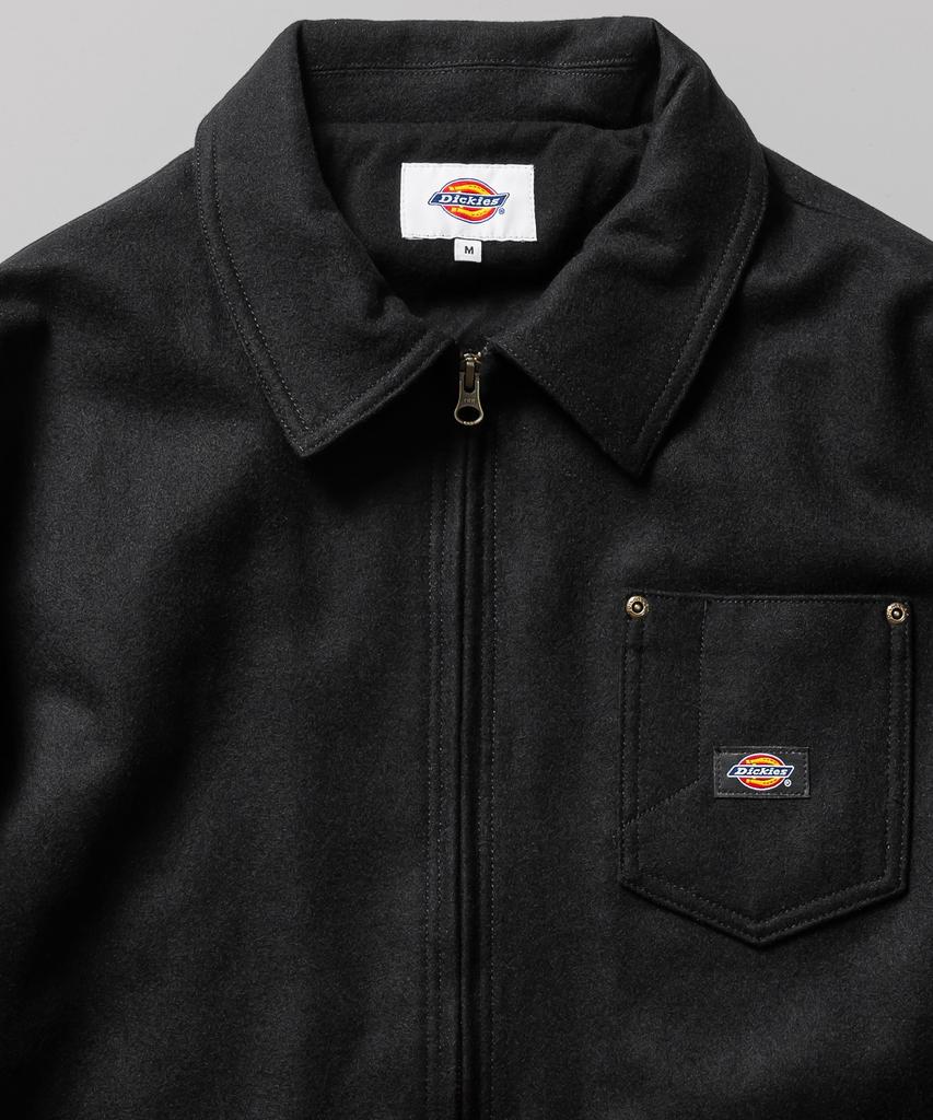 Dickies Wool Zip-Up Chore Jacket Black