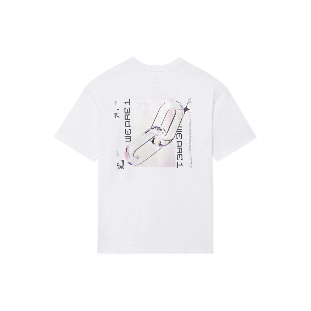 Li Ning X Glare, Li Ning X Glare Collaboration, Wade Collection T Shirt Unisex White AHSS643-2