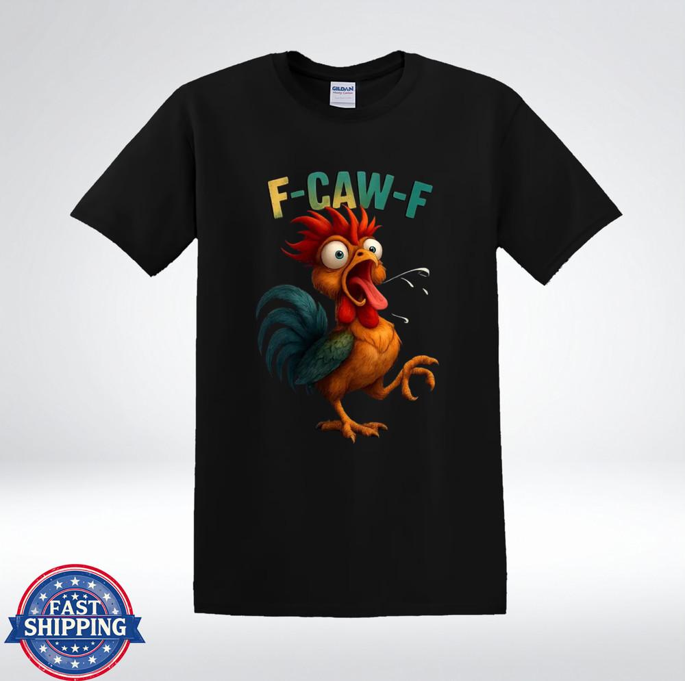 Саркастический Мем с Курицей F-CAW-F Птица-Гнев Юмор Футболка M