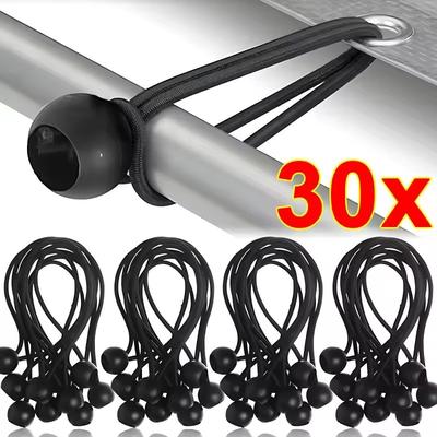 Heavy Duty Outdoor Elastic Ball Bungee Cords Tent Fixing Ropes Tarpaulin Awning Canopy Tarp Tie Down Straps Camping Shelter Cargo Accessories