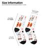 Novelty and interesting socks, fashionable and casual men's chest art print, the best partner for outdoor