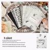 DIY Multi-Material Paper with Colorful Retro Grid Design for Journal Background Decoration