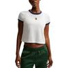 Heritage Logo Cropped Short Sleeve Tennis Top Women Tops IH5059-133