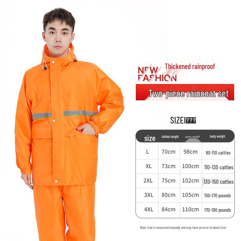 Unisex Waterproof Raincoat & Pants Set for Outdoor Cycling and Motorcycling