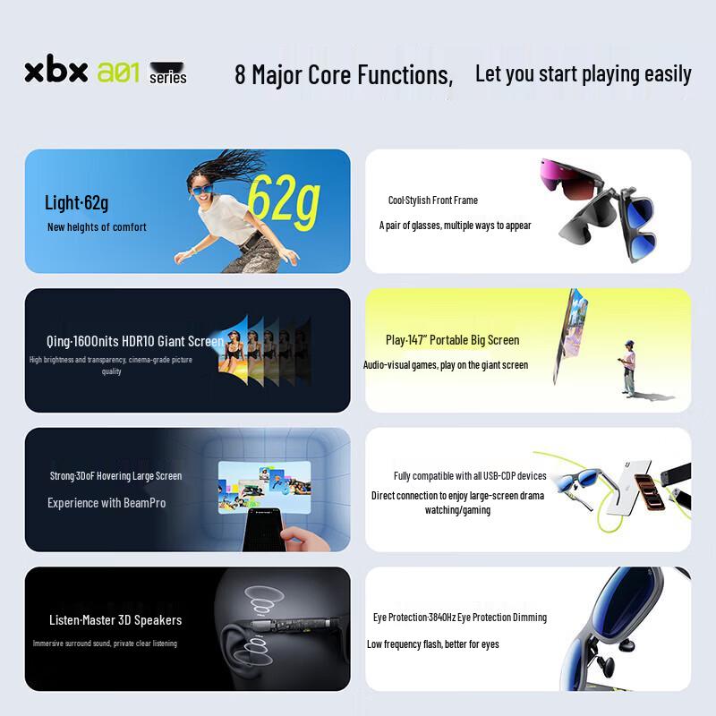 XREAL xbx a01+ Smart AR Glasses
