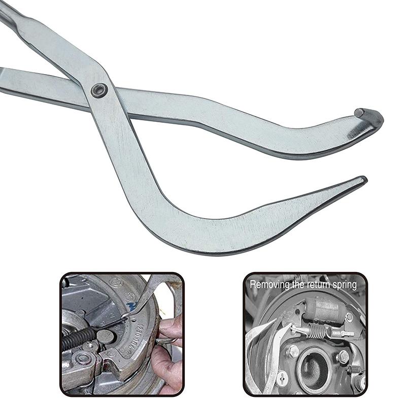 31cm Car Drum Brake Line Shoe Return Spring Plier Remover Car Installer Workshop Tools Repair Tool Spring Pliers Brake System