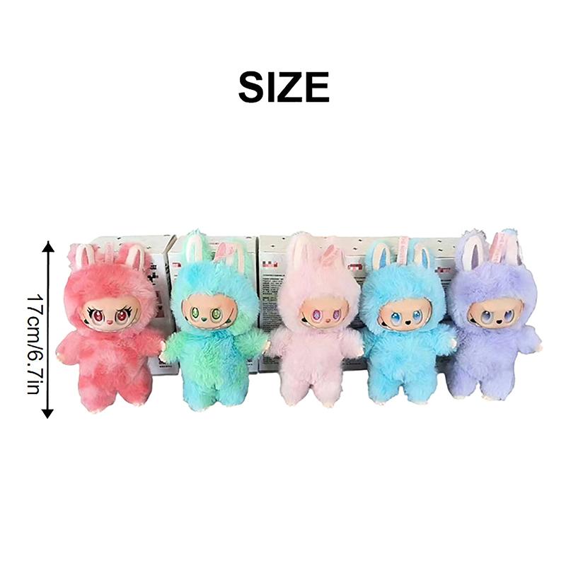 Portachiavi Peluche Labubu 3a Generazione Blind Box Battito Cardiaco Macaron Serie Indovina Felice Giocattolo di Peluche in Vinile Trendy Play