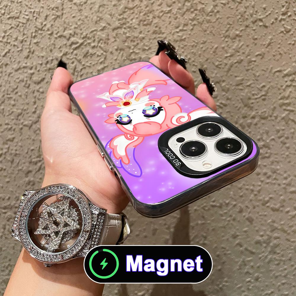 HSR Mem Translucent MagSafe Mobile Phone Case for iPhone 17 16 15 14 13 12 11 Air Pro Max Plus Colorful Cover