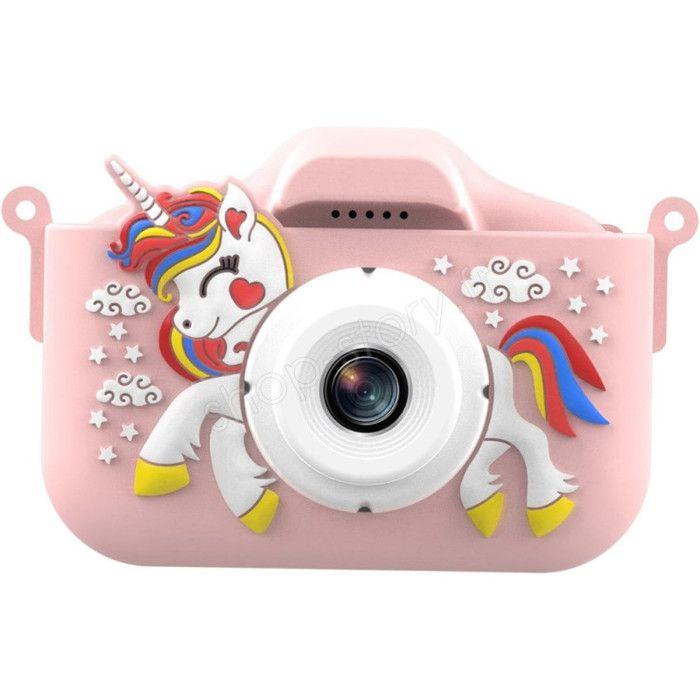 Appareil Photo Numérique - SHOP-STORY - UNICAM - 1080P - Rose - Enfant - Licorne