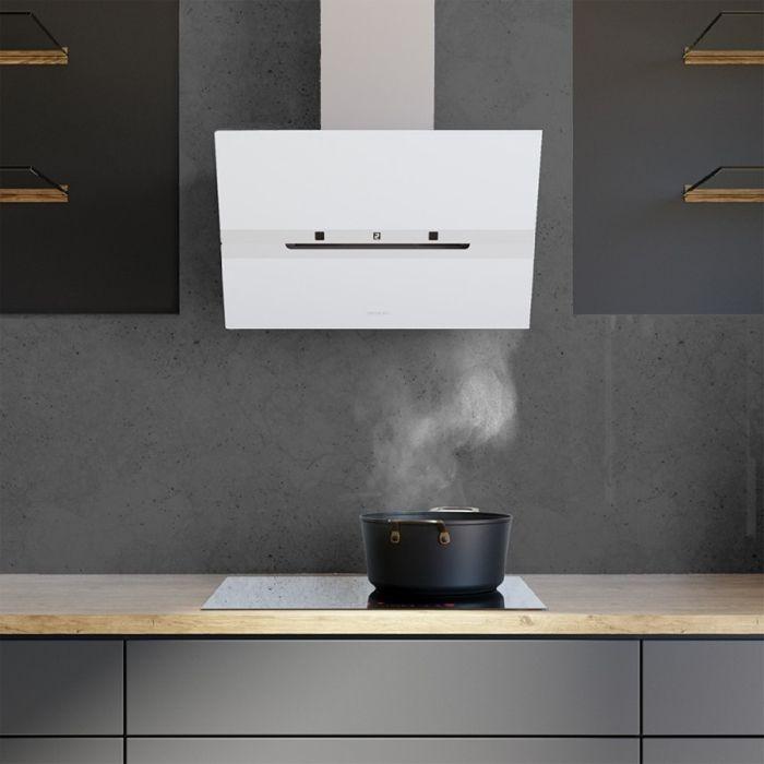 Decorative Hood - CECOTEC - Bolero Flux DT 608010 - White Glass - 60 Cm - A++