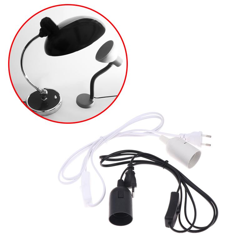 Eu Plug E27 Lamp Base Holder With On/Off Switch Power Cord Cables Hanging Pendant Led Light Fixture Lamp Bulb Socket Cord