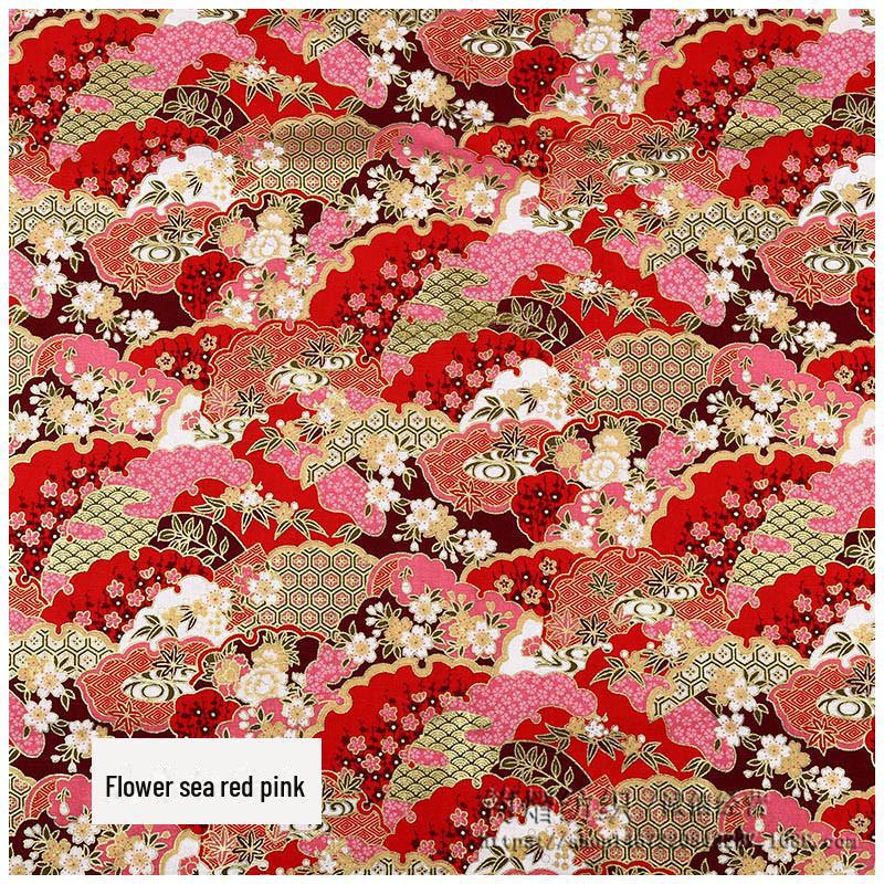 

Японская хлопковая ткань с изображением цветущей вишни для подарочной коробки ручной работы и кимоно