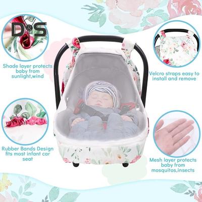 Infant Basket Cover Keep Warm Safe 360 Degree Windproof Protection Baby Basket Cover for Strollers Carriers
