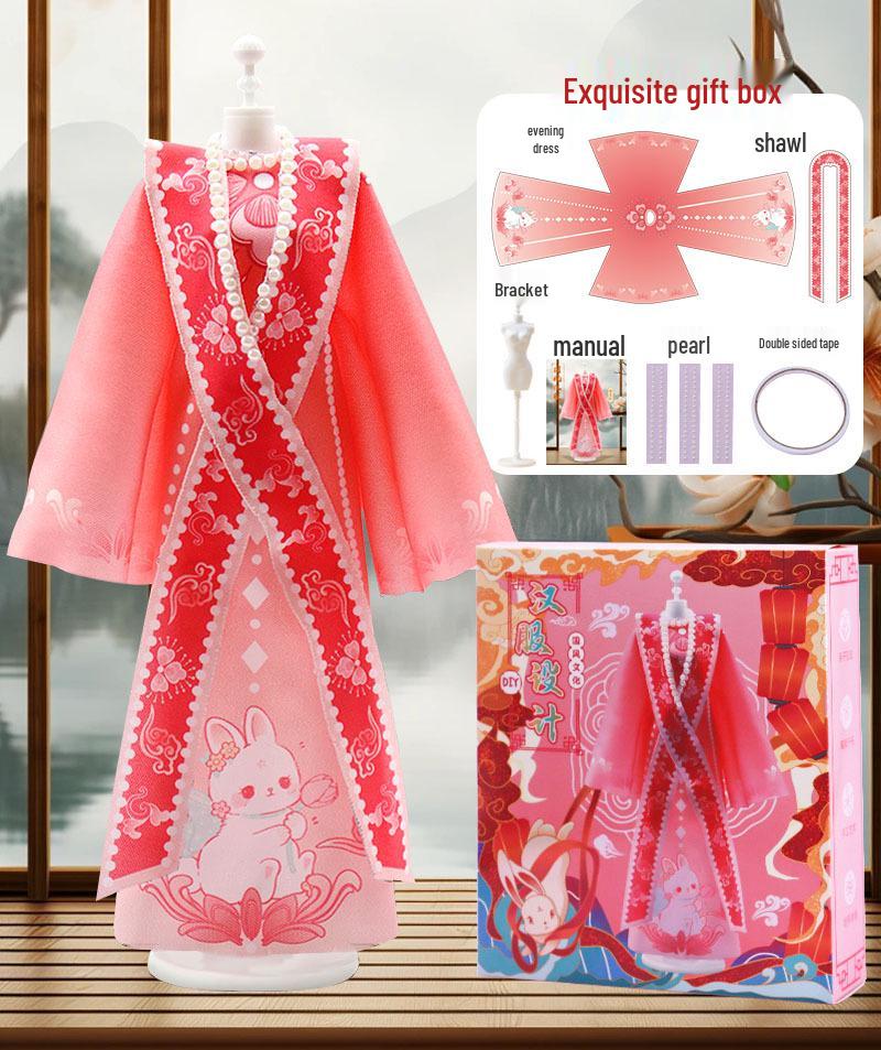 

Chinese Style Hanfu Costume DIY Toy Set for Kids – Cute, Fashionable, Educational Handmade Toy