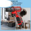 Driver DC Lithium-Ion Battery Cordless Drill Electric Household Electric Drill Screwdriver Mini Wireless Powe