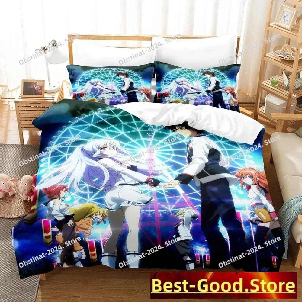 PLASTIC MEMORIES Bedding Set Printed Bed Set With Pillowcase Bed Duvet Cover Soft Single Double For Queen Super King Size