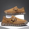 Mode Handgefertigte Leder Herren Slipper Bequeme Herren Freizeit Loafer Rutschfeste Herren Walking Flats Heißer Verkauf Fahrschuhe Mokassins
