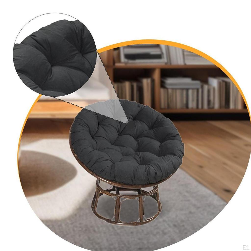Circular Chair Cushion for Floor Use, Pet-Friendly Pad Hanging Basket Chairs, Seat