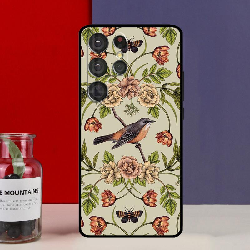 Garden Birds Funda Case For Samsung Galaxy S25 Ultra S9 S10 S20 S21 FE S22 S23 Plus S24 Ultra Phone Cover