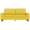 VidaXL Canapé à 2 places Jaune clair 140 cm Tissu 359396