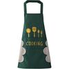 1pc Stylish Polyester Apron with "COOKING" Print - Thick Waist Design, Durable & Easy-Clean, Perfect for Home Kitchen Wear, Cook