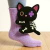 Calzini Animali a Maglia 3D Calzini Animali all'Uncinetto Peluche Calzini Animali Carini