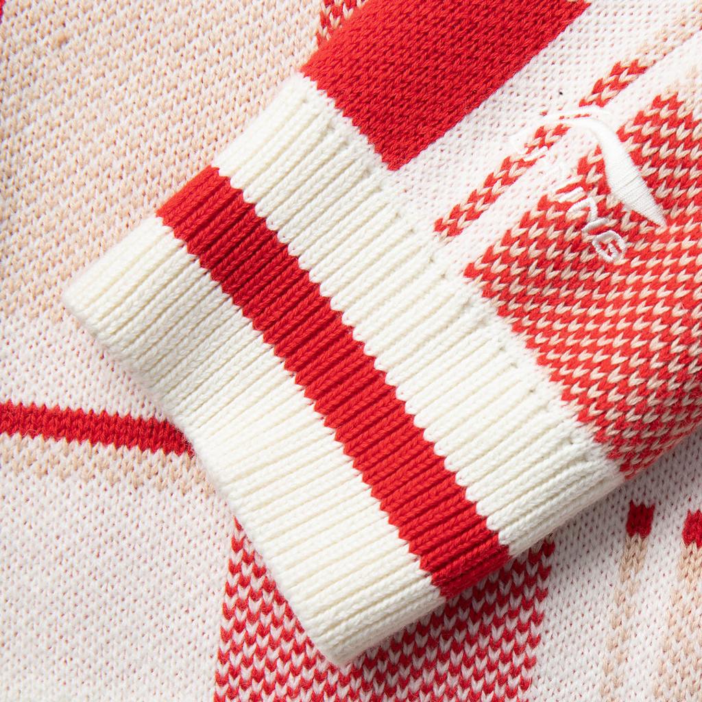 Li Ning Daily Prosperity Series CNY Zodiac Year Simple Comfortable Versatile Casual Loose Dopamine Round Neck Long Sleeve Knit Sweater AMBV031-8