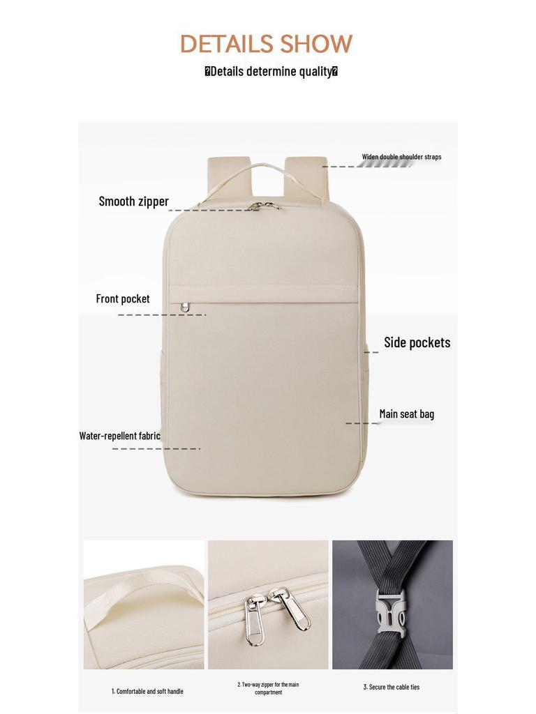 Large Capacity Solid Color Women's Travel Backpack