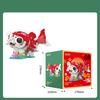 Jaki Building Blocks National Trend Toys Nine-Tailed Fox Zodiac Model Assembly Ornaments Children'S Educational Toys Gifts